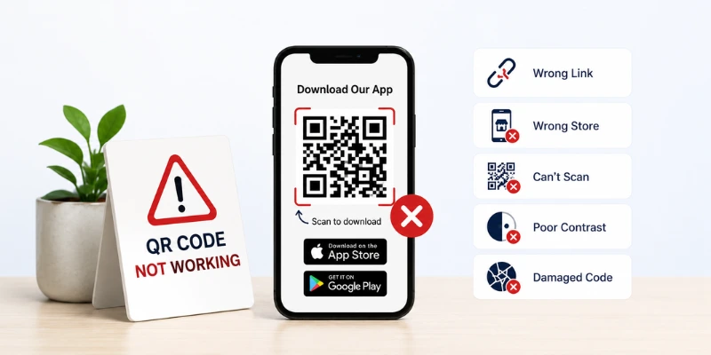 App download QR code not working troubleshooting guide