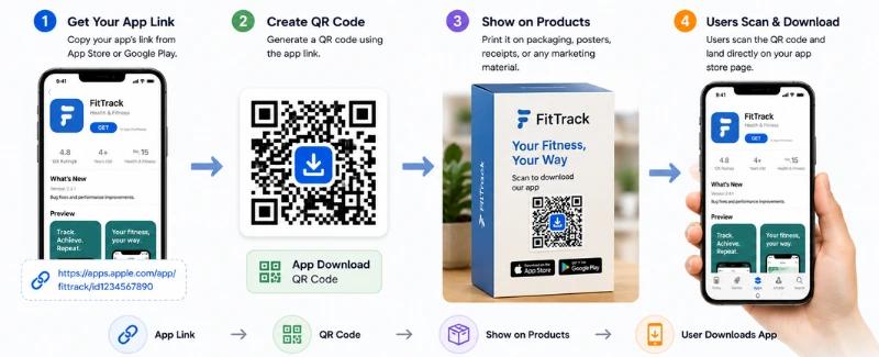 App download QR code business use cases
