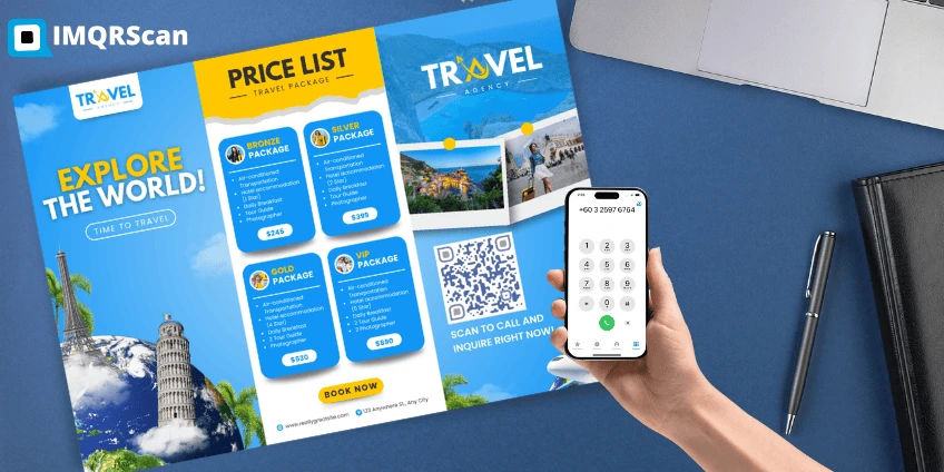 Add QR code Call to flyers to grow visibilty