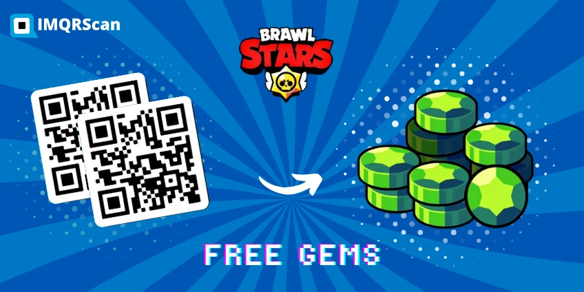Brawl Stars QR code for unlocking free skins and gems 2025