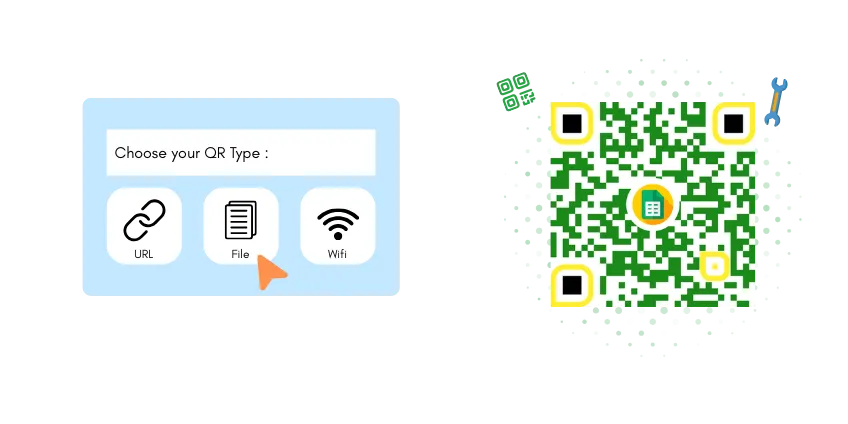 Step 2 Select upload file qr code