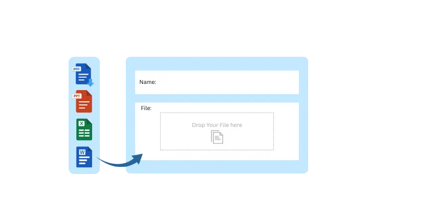 Step 3 upload file to qr code
