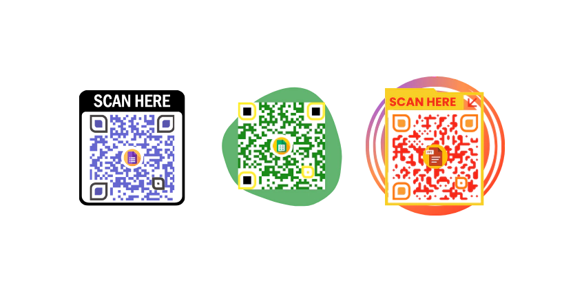 Step 4 Customized file qr code
