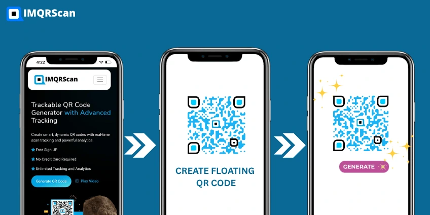 step-by-step guide to create floating QR codes