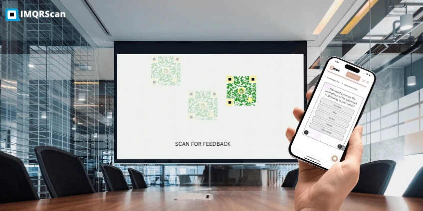 Floating QR codes on events