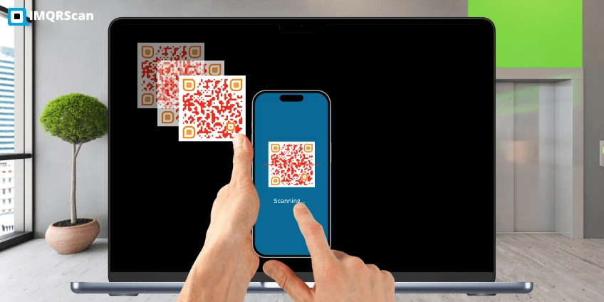 Floating QR codes