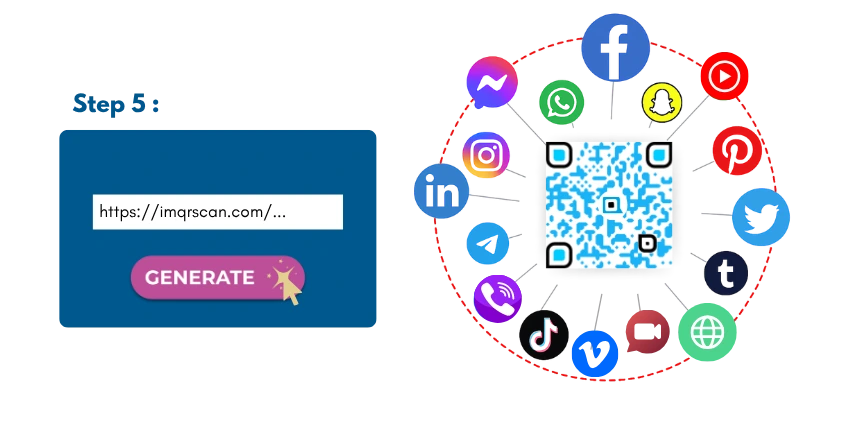 Step 5. Generate and Download your multi URL QR code