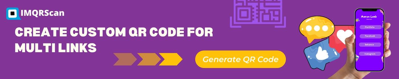 QR code to multi-link landing page with multiple websites
