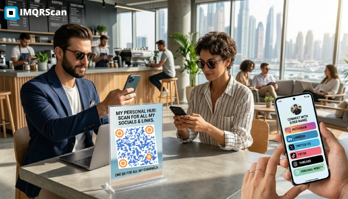One QR code for all social media links