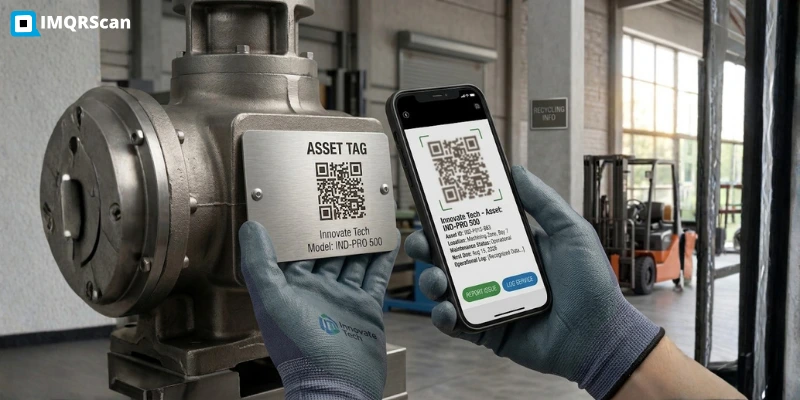 Permanent QR code examples across industries including packaging signage and memorials