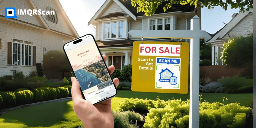  real estate marketing  with  PDF QR code