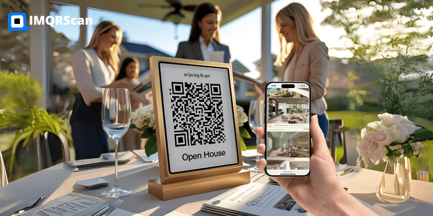   real estate signs with image  QR code
