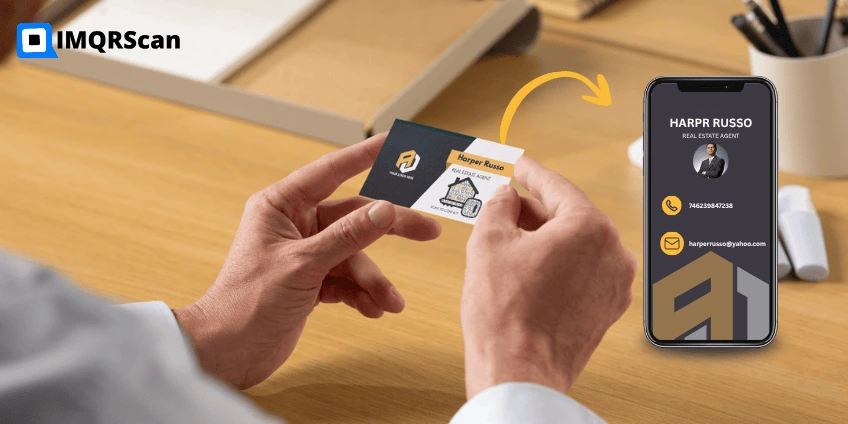  Increase customer reach in one scan using  vCard QR code  on business card 