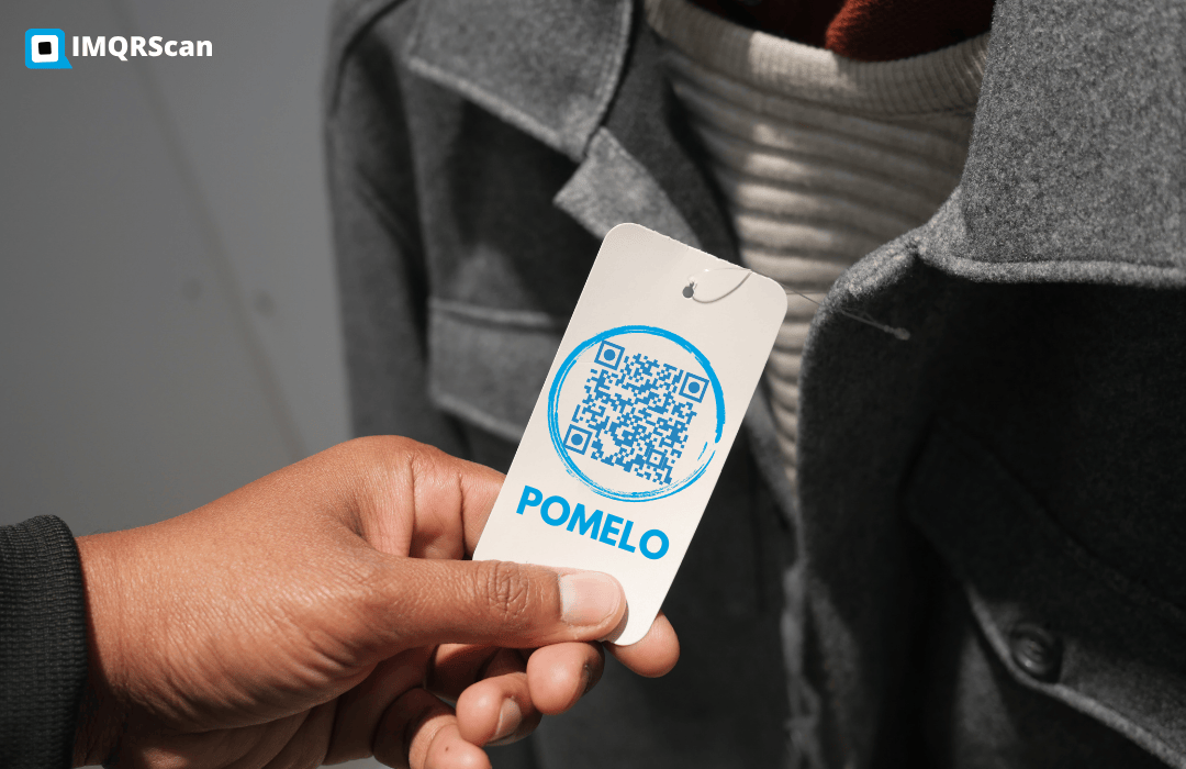 QR code tag on t-shirts
