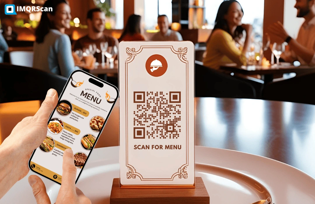 Menu QR Code in Print 