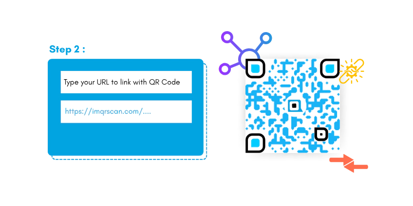 Step 2 enter URL to QR code