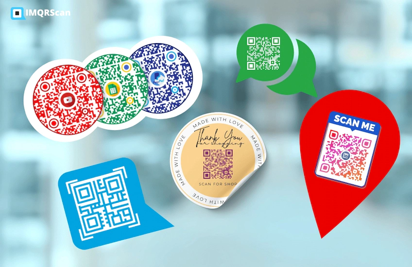 Custom QR Code stickers