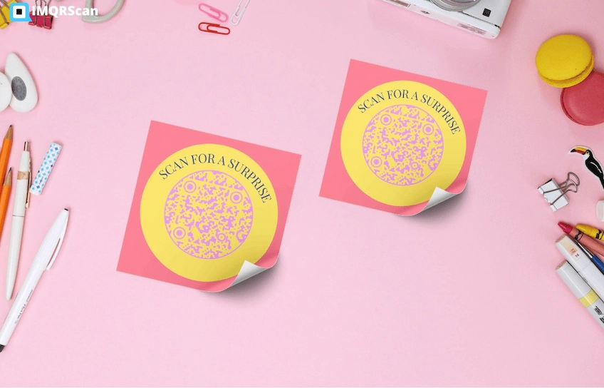 Scan QR Code Sticker