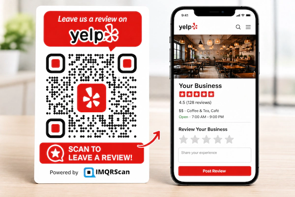Create a QR Code for a Yelp Review Page