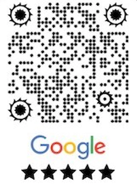 Scannable Google Review QR code example