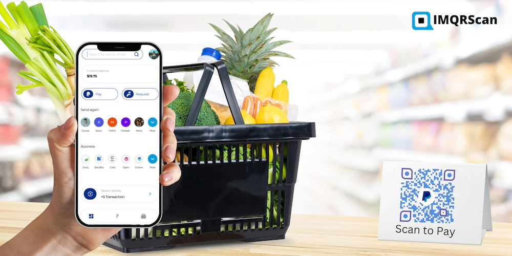 Create paypal qr code to receive money