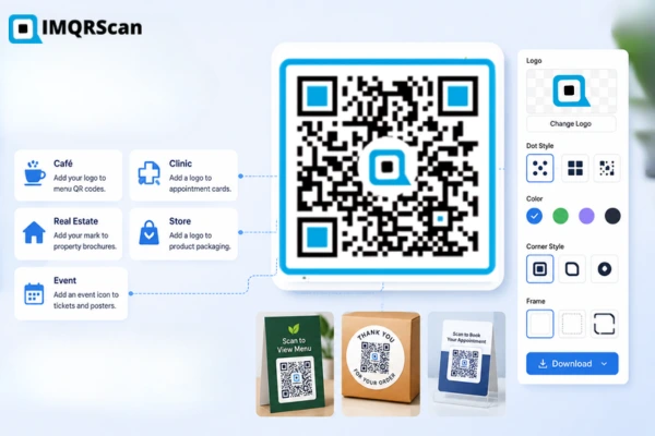QR code generator with logo customization options