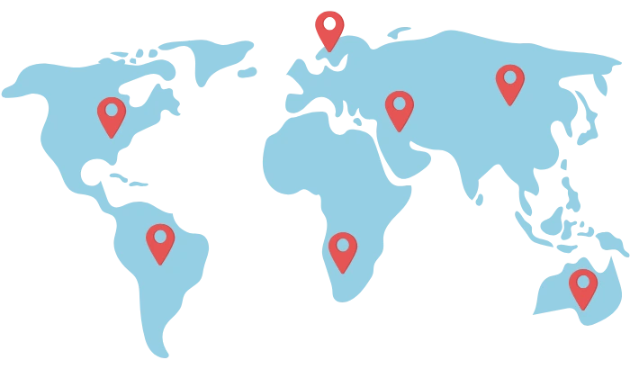 Global QR Code Tracking Scan Map