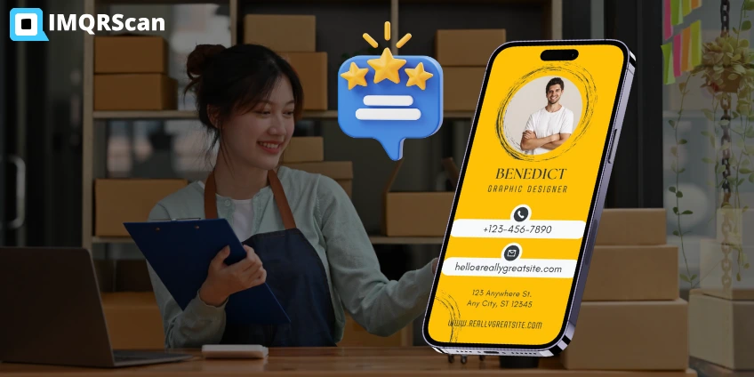Creating business payment, vCard, and review QR codes