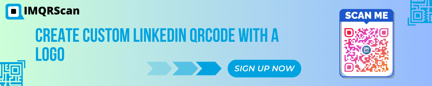 IMQRScan LinkedIn QR code generator interface