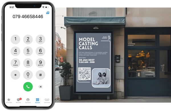 Create a Call QR Code: Start a phone call to your number in one scan
