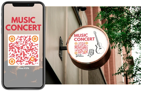 Create a Event QR Code: Event details with location and add to calendar