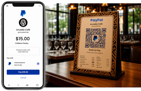 Create a custom PayPal QR code from a verified PayPal profile link