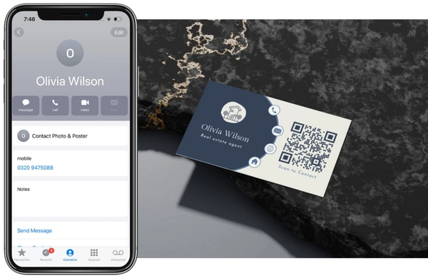 Create Vcard QR Code