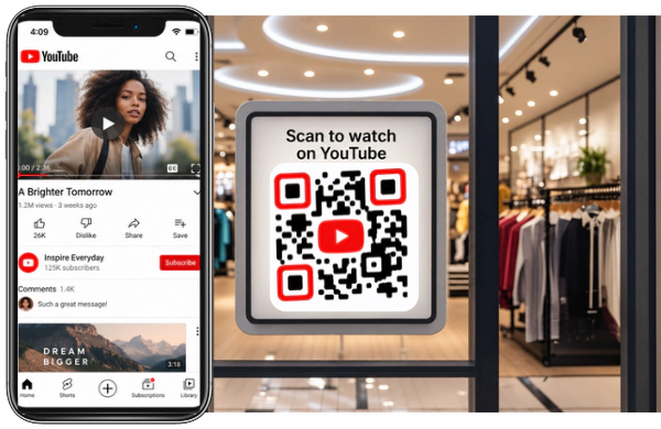Create Youtube QR Code