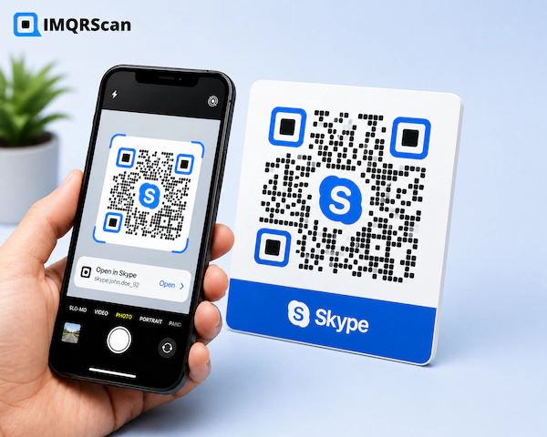 How to scan a Skype QR code safely with a phone camera