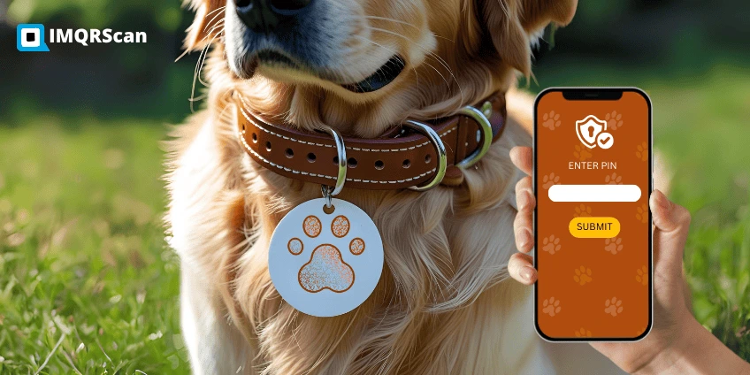 QR code for Pets Tags are safe and Secure