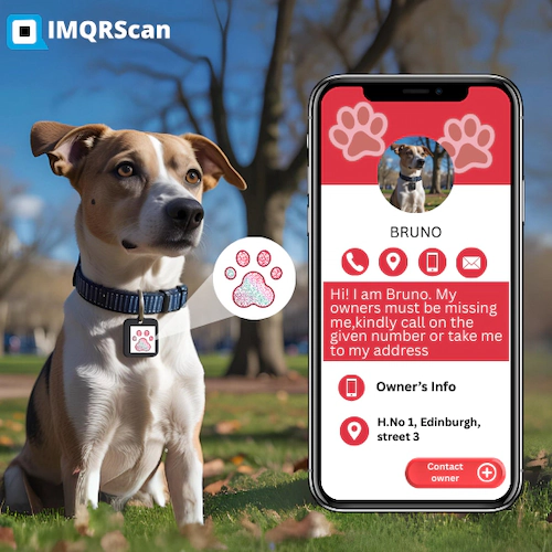 QR Code for Pets image with pet ID