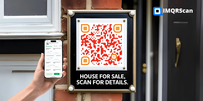 Customer just scan QR code from Real Estate listing to get all details