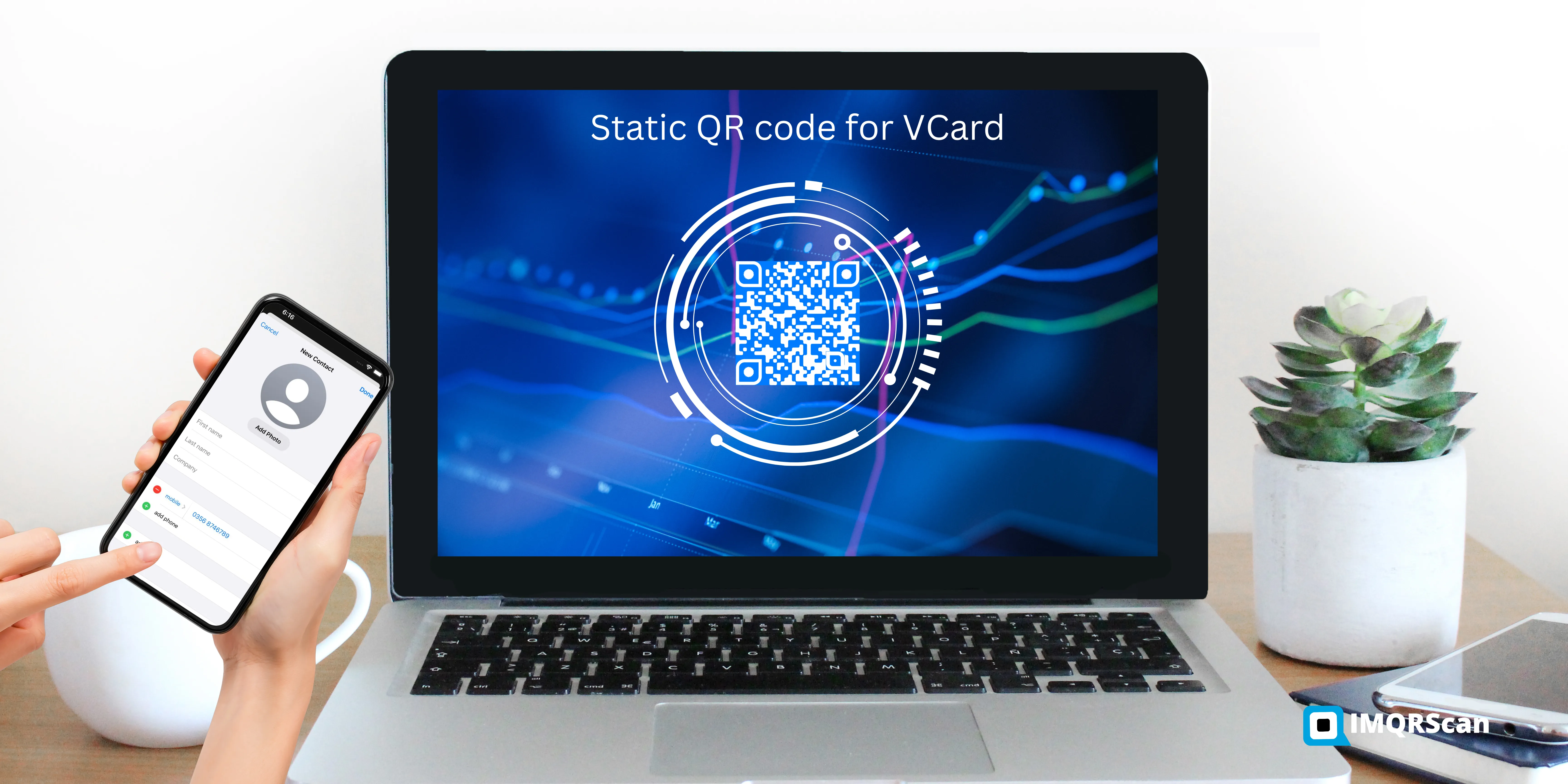 Generate and share your vCard instantly with QR codes