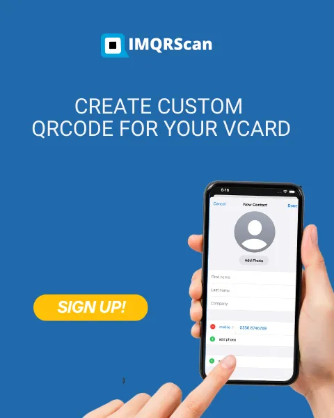 vcard QR code Generator